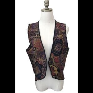 Kenny Rogers/ woman’s Vest/ Southwest Western/ For Miller’s Western Wear / XL